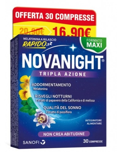 NOVANIGHT 30 COMPRESSE RILASCIO RADIDO NEW - Farmacianumberone.it