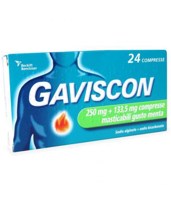 GAVISCON*24CPR MENT250+133,5MG - Farmacianumberone.it