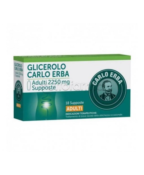 GLICEROLO*AD 18SUPP 2250MG - Farmacianumberone.it