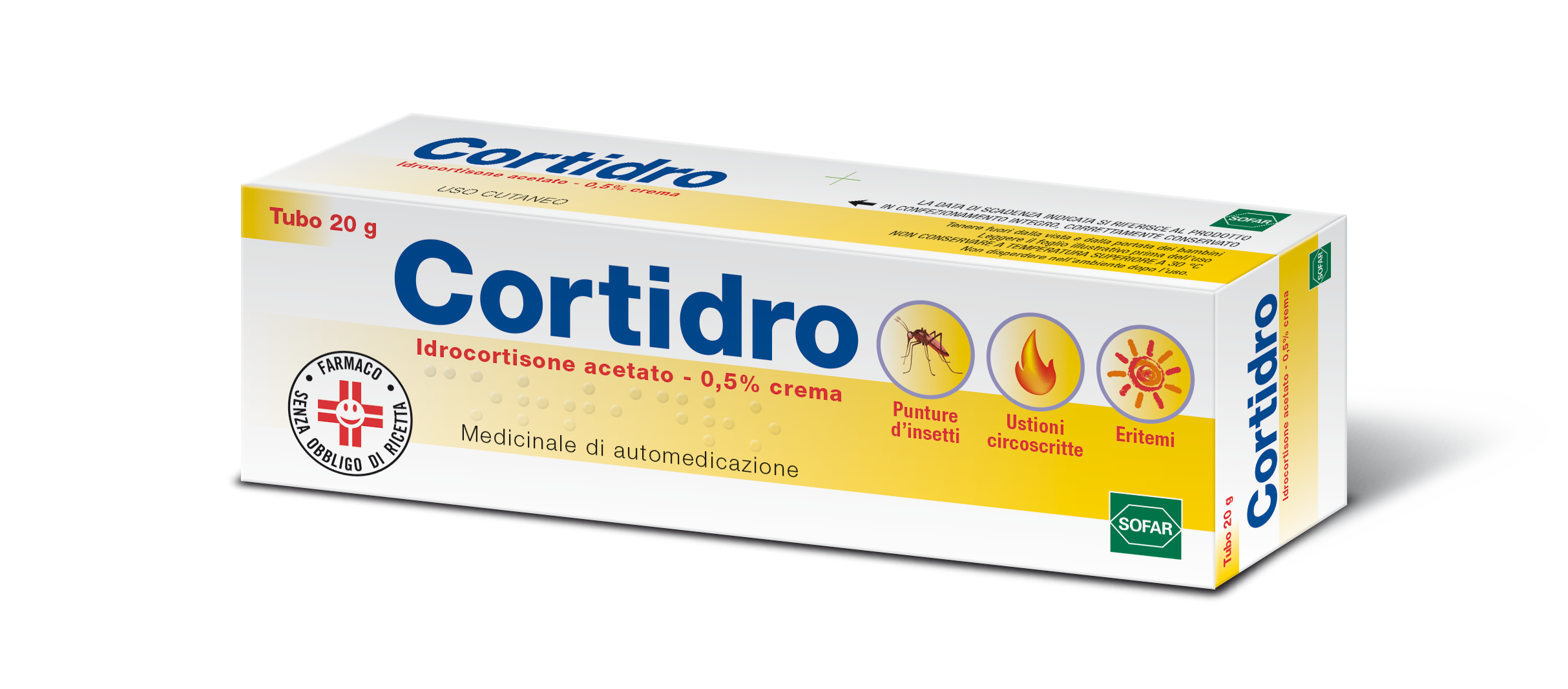 CORTIDRO*CREMA 20G 0,5% - Farmacianumberone.it