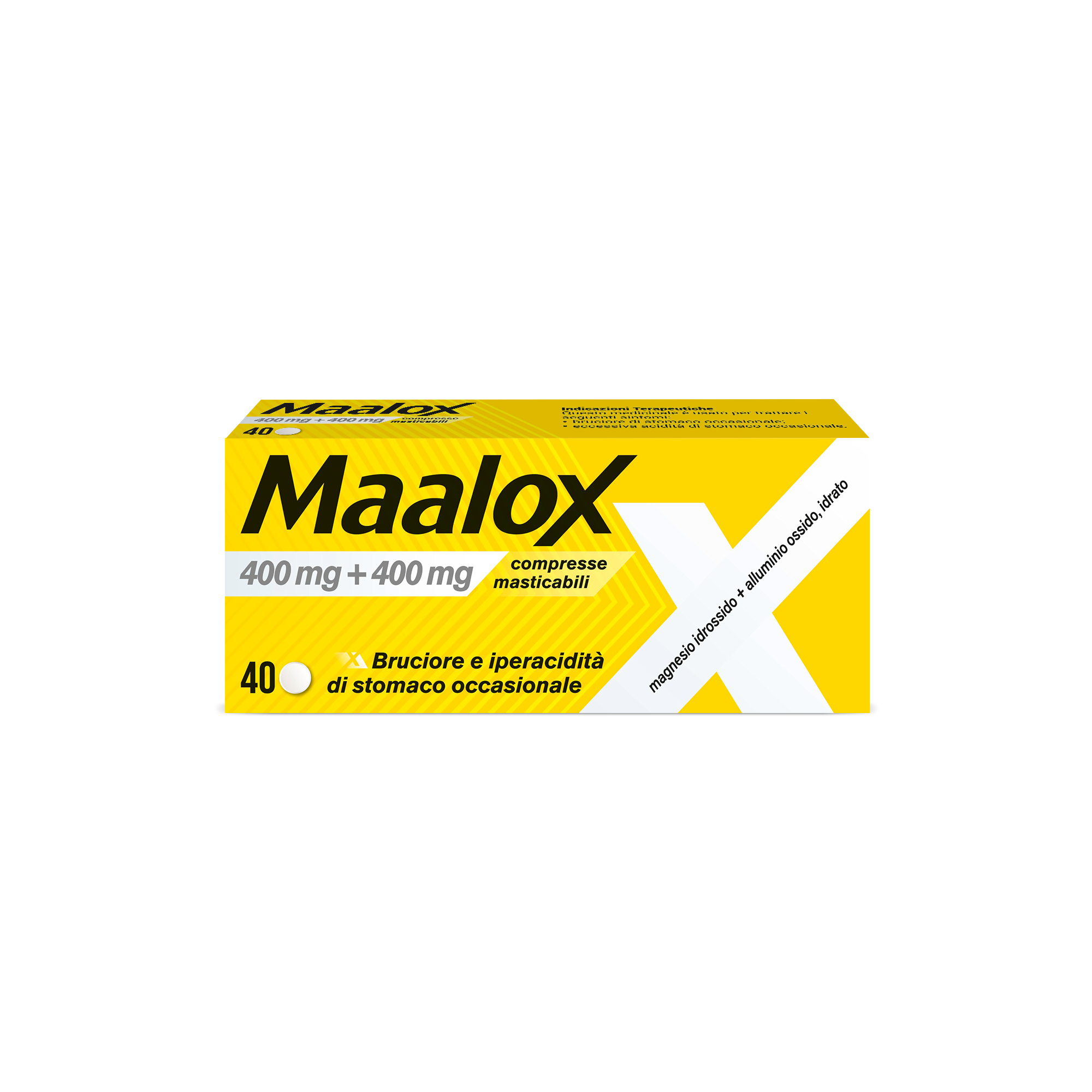 MAALOX*40CPR MAST 400MG+400MG - Farmacianumberone.it