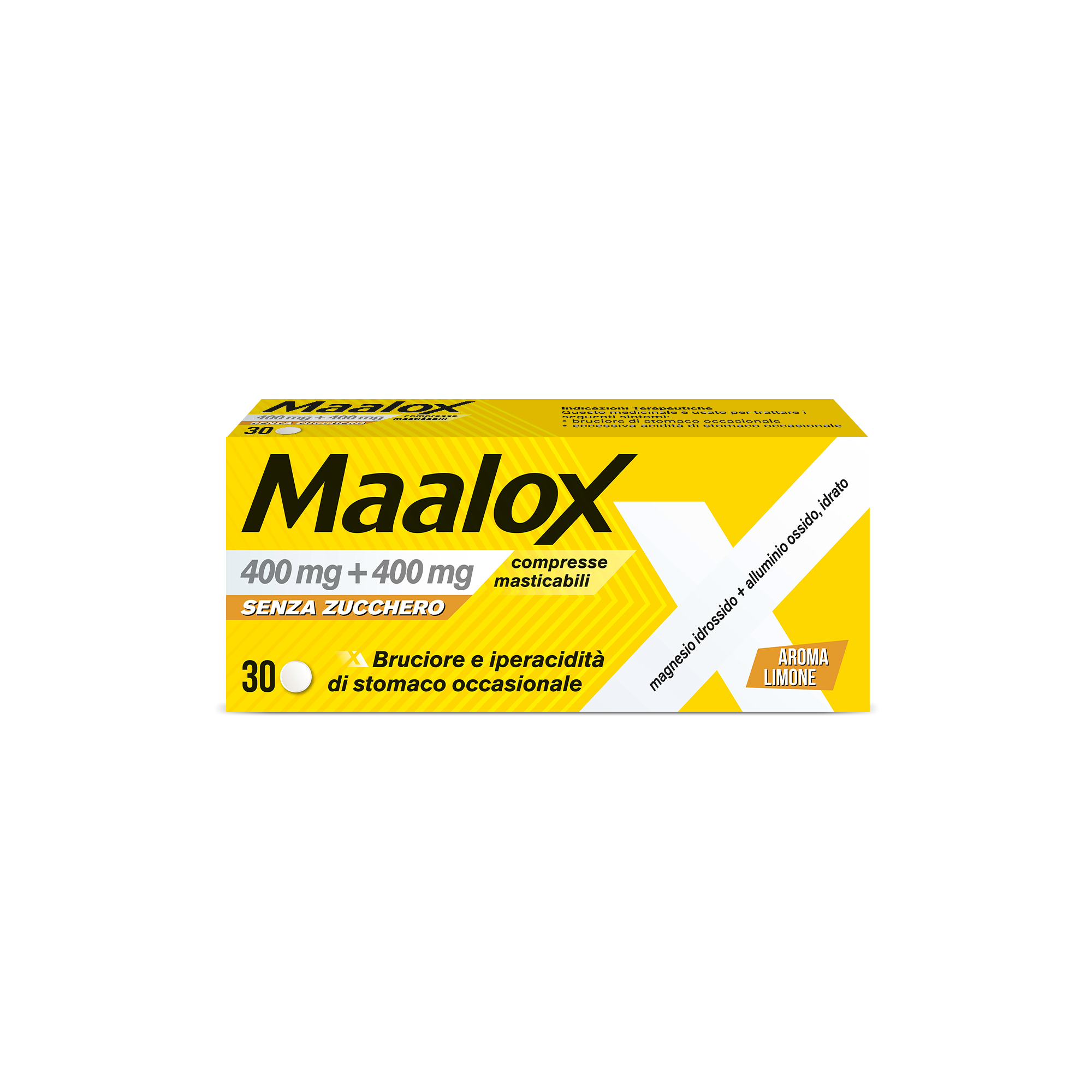 MAALOX*S/Z 30CPR LIMO400+400MG - Farmacianumberone.it