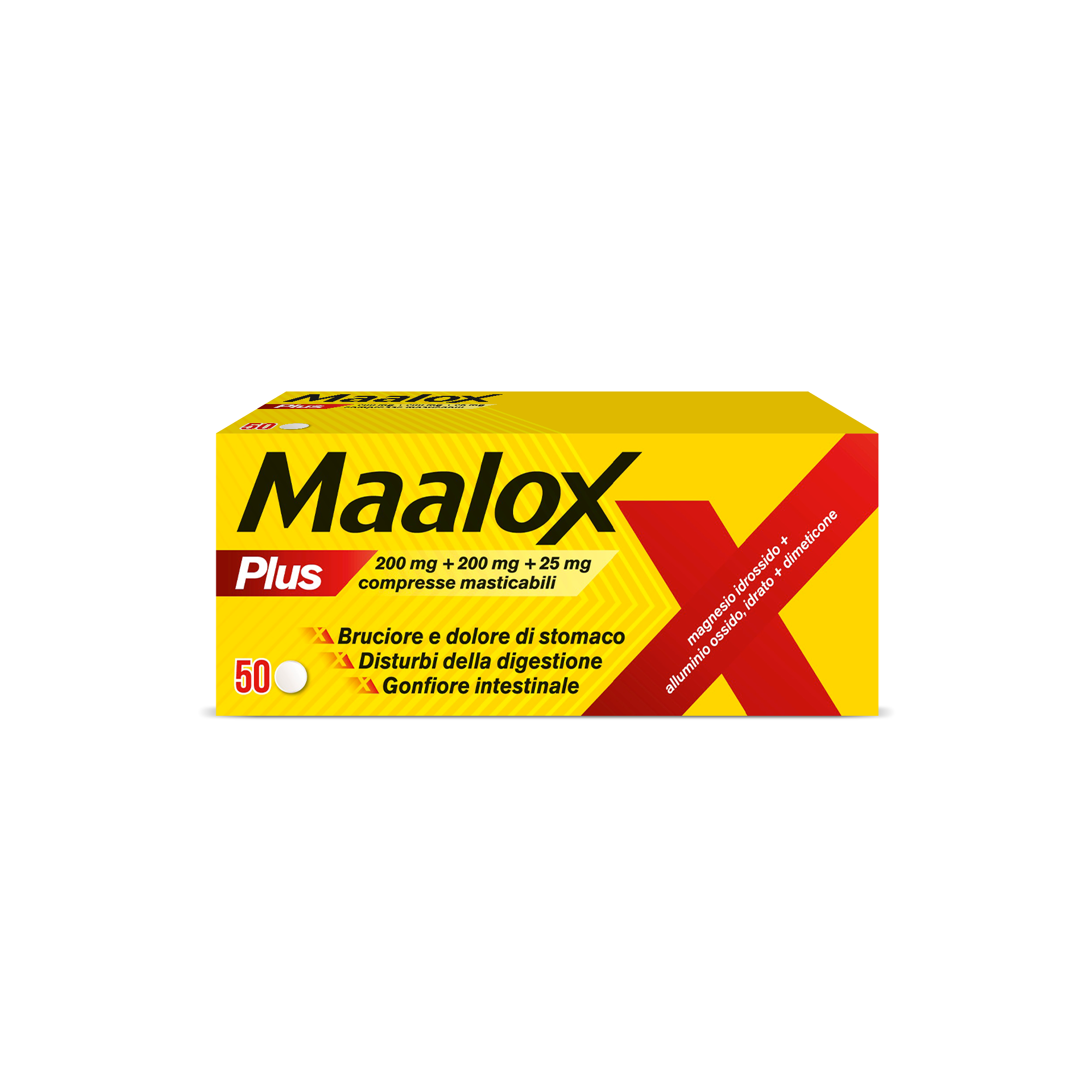 MAALOX PLUS*50CPR MAST - Farmacianumberone.it