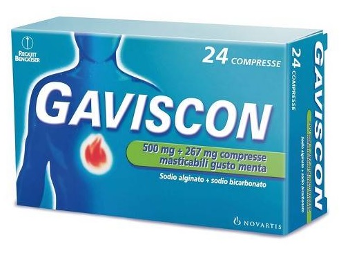 GAVISCON*24CPR MENTA 500+267MG - Farmacianumberone.it