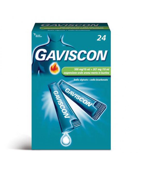 GAVISCON*24BUST 500+267MG/10ML - Farmacianumberone.it