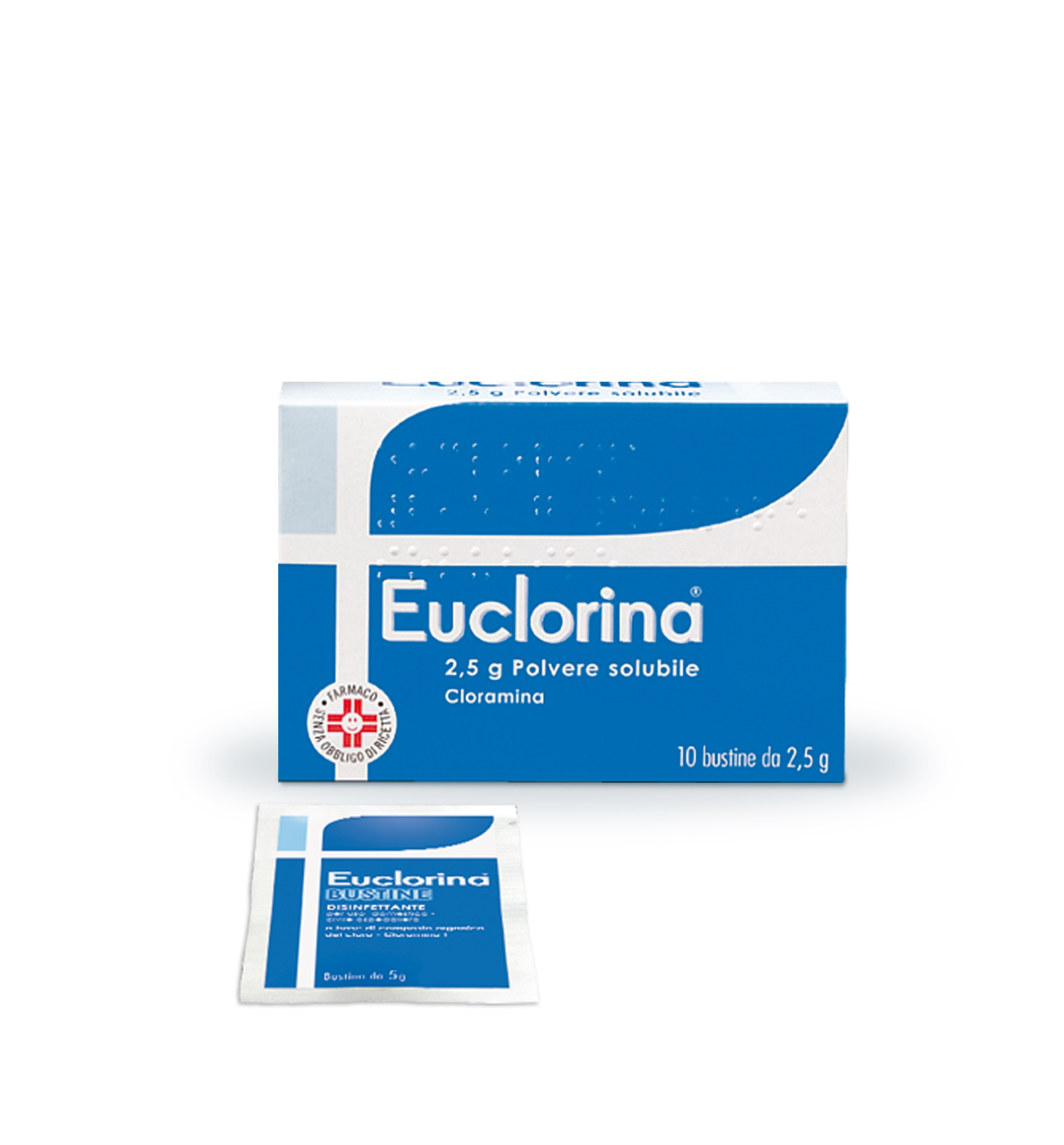 EUCLORINA*POLV SOL 10BUST 2,5G - Farmacianumberone.it