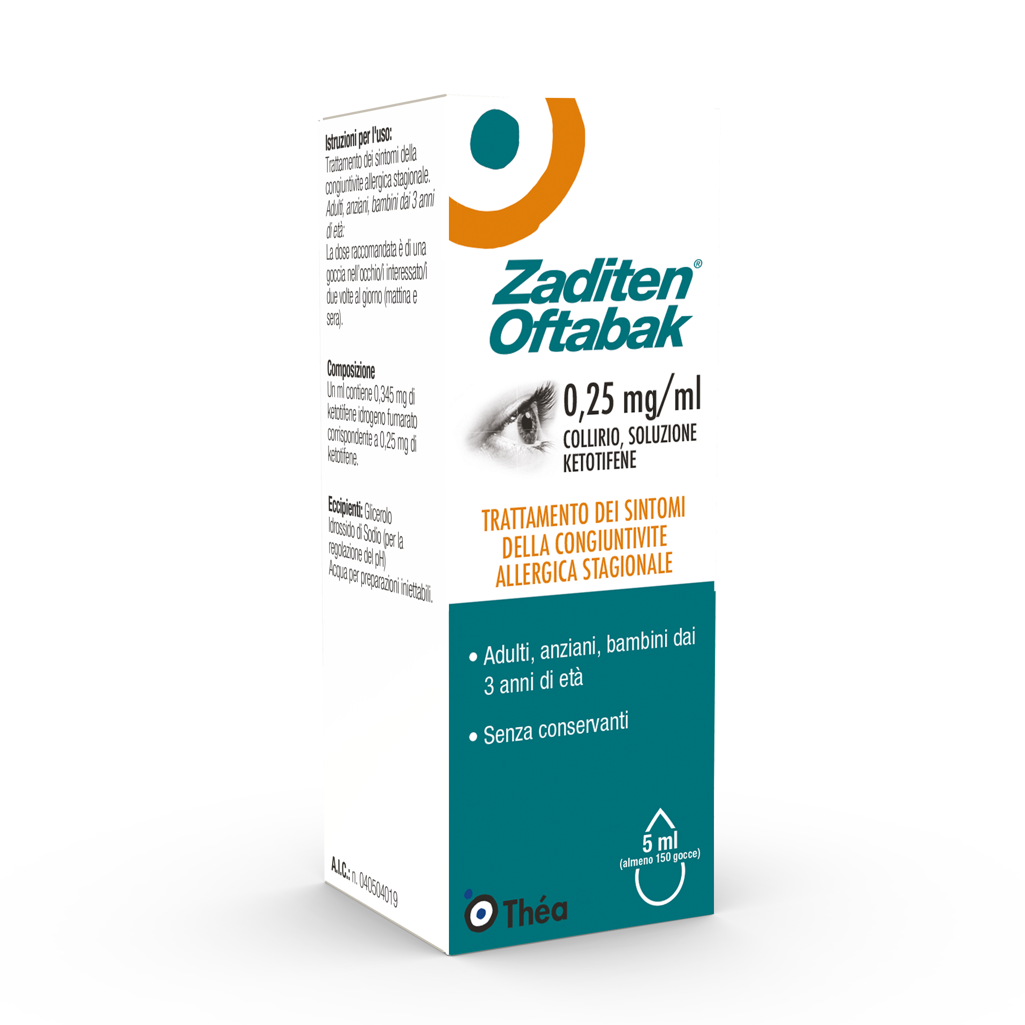ZADITEN OFTABAK*COLLIRIO FL5ML - Farmacianumberone.it