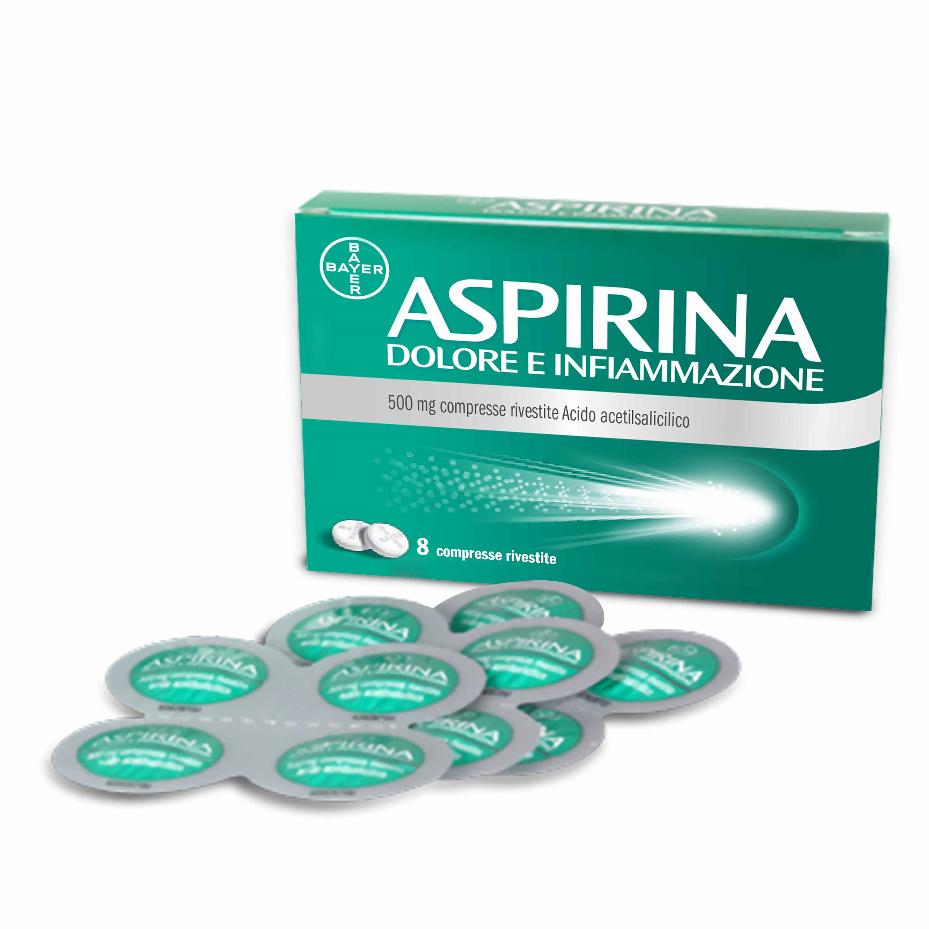 ASPIRINA DOLORE INF*8CPR 500MG - Farmacianumberone.it