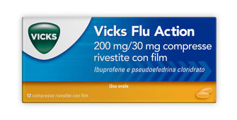 VICKS FLU ACTION*12CPR200+30MG - Farmacianumberone.it