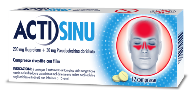 ACTISINU*12CPR 200MG+30MG - Farmacianumberone.it