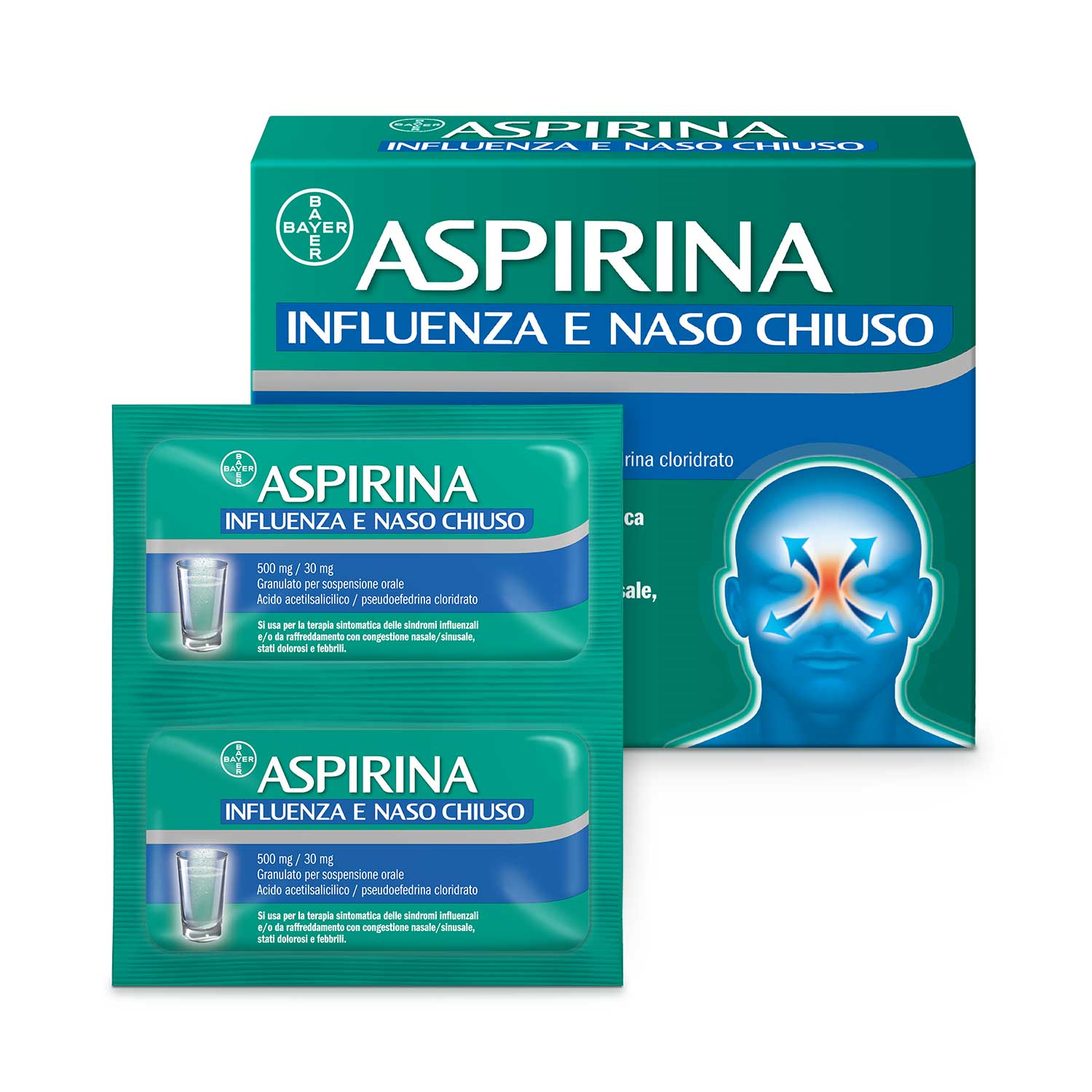 ASPIRINA INFLUENZA E NASO C*10 - Farmacianumberone.it