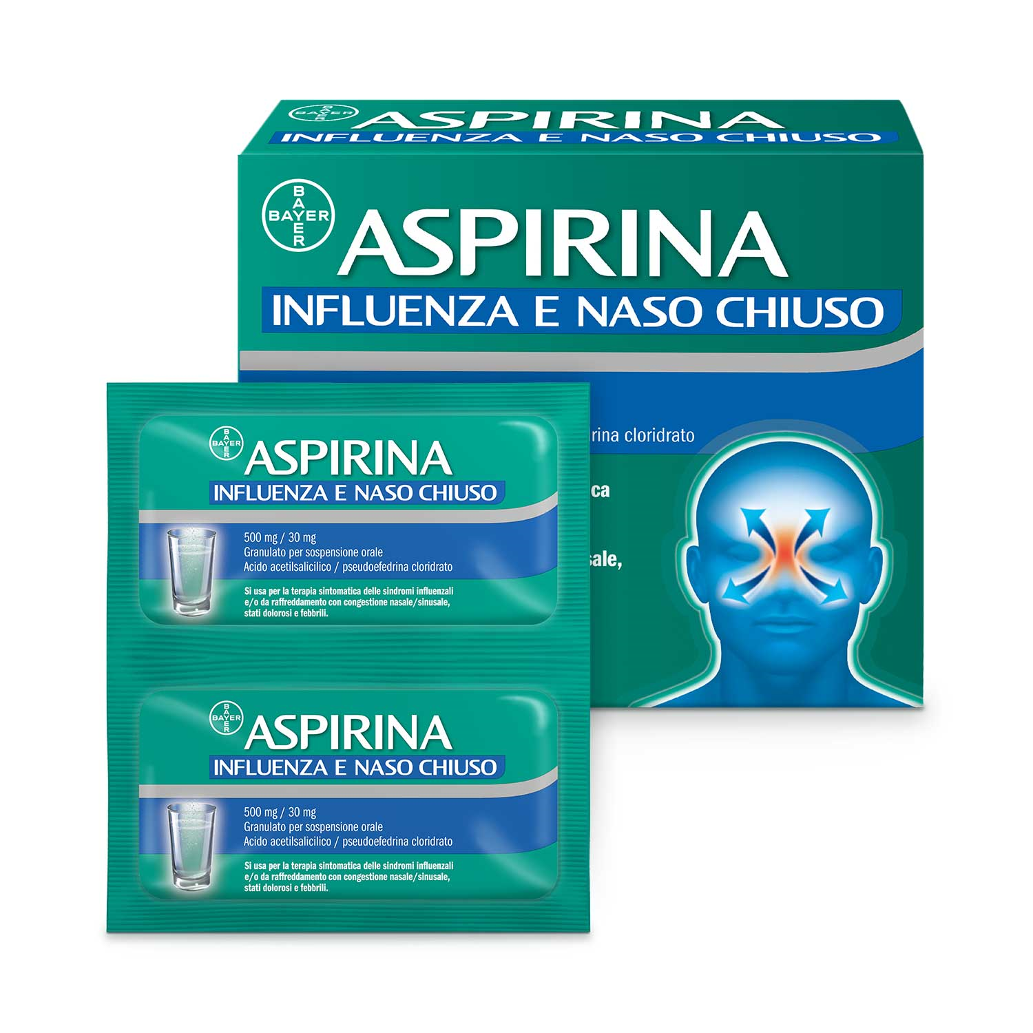 ASPIRINA INFLUENZA E NASO C*20 - Farmacianumberone.it