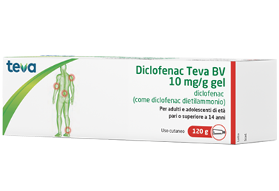 DICLOFENAC TEVA*GEL120G 10MG/G - Farmacianumberone.it
