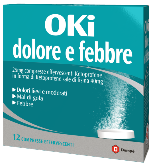 OKI DOLORE E FEBBRE*12CPR EFF - Farmacianumberone.it