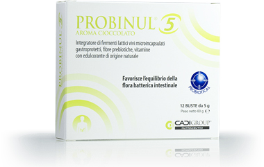 PROBINUL 5 12 BUSTINE 5 G AROMA CIOCCOLATO - Farmacianumberone.it
