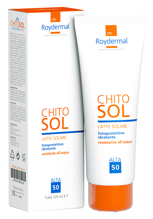 CHITOSOL LATTE SOLARE FP 50 TUBO 125 ML - Farmacianumberone.it