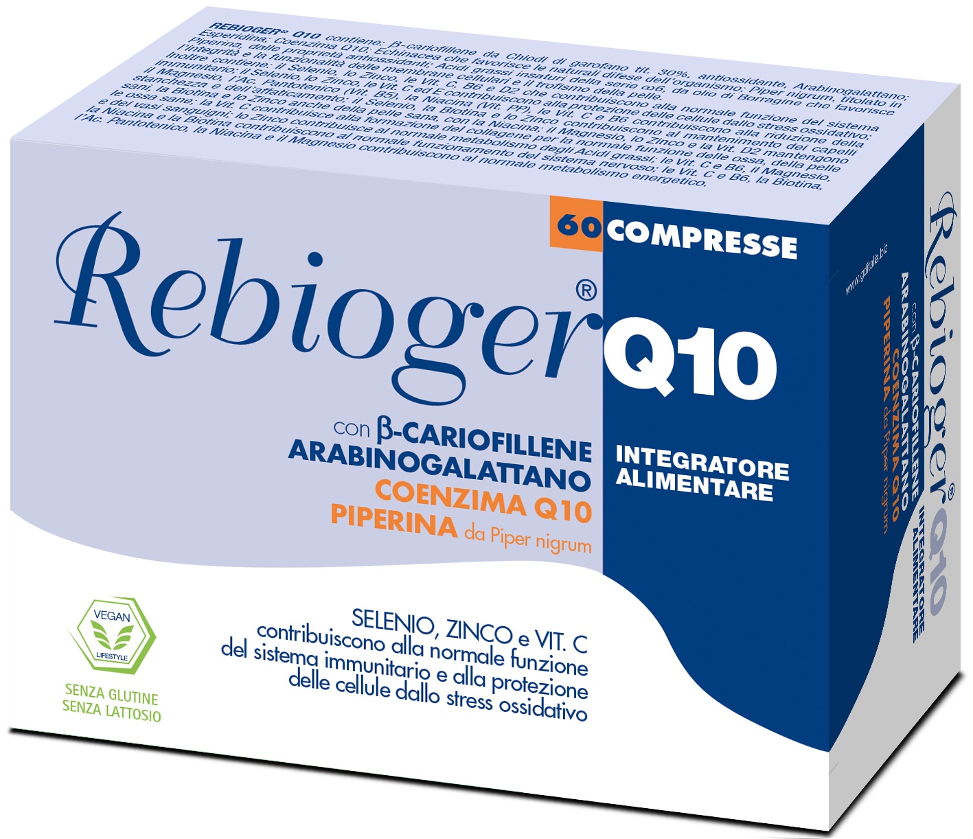 REBIOGER Q10 60 COMPRESSE - Farmacianumberone.it