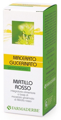 MIRTILLO ROSSO MACERATO GLICERINATO 50 ML - Farmacianumberone.it