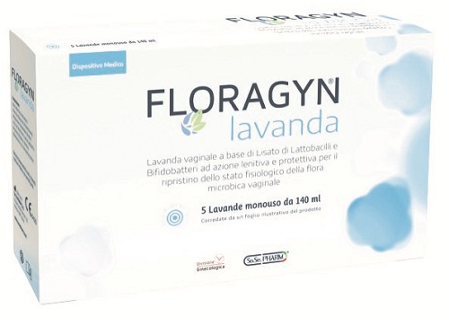 LAVANDA VAGINALE A BASE DI LATTOBACILLI LISATI FLORAGYN LAVANDA 140ML 5FLACONI - Farmacianumberone.it