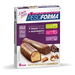 PESOFORMA BARRETTA CIOCCOLATO CARAMELLO 12 X 31 G - Farmacianumberone.it