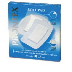 GARZA COMPRESSA PRONTEX SOFT PAD 10X8 CM 6 PEZZI (5 TNT + 1 IMPERMEABILE AQUA PAD) - Farmacianumberone.it