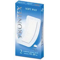 GARZA COMPRESSA PRONTEX SOFT PAD AUTOADESIVA 10X20CM 2 PEZZI - Farmacianumberone.it