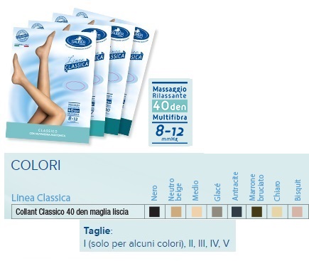 SAUBER COLLANT 40 DENARI MAGLIA LISCIA GLACE' 2 LINEA CLASSICA - Farmacianumberone.it