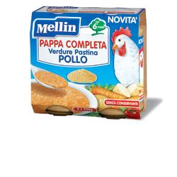 MELLIN PAPPA COMPLETA POLLO 250 G 2 PEZZI - Farmacianumberone.it