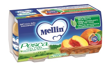 MELLIN OMOGENEIZZATO PESCA MELA 100 G 2 PEZZI - Farmacianumberone.it
