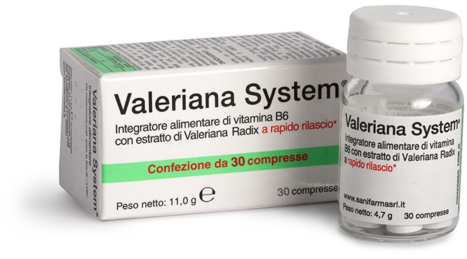 VALERIANA SYSTEM 30 COMPRESSE - Farmacianumberone.it