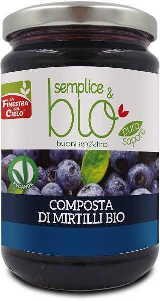 COMPOSTA DI MIRTILLI BIO CON POLPA DI MELA 320 G - Farmacianumberone.it