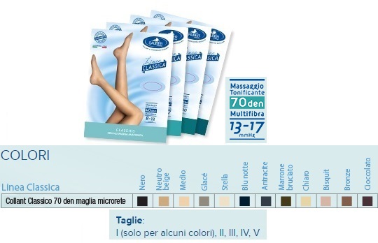 SAUBER COLLANT 70 DENARI MAGLIA MICRORETE NEUTRO BEIGE 5 LINEA CLASSICA - Farmacianumberone.it
