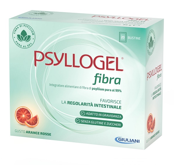 PSYLLOGEL FIBRA ARANCE ROSSE 20 BUSTINE - Farmacianumberone.it