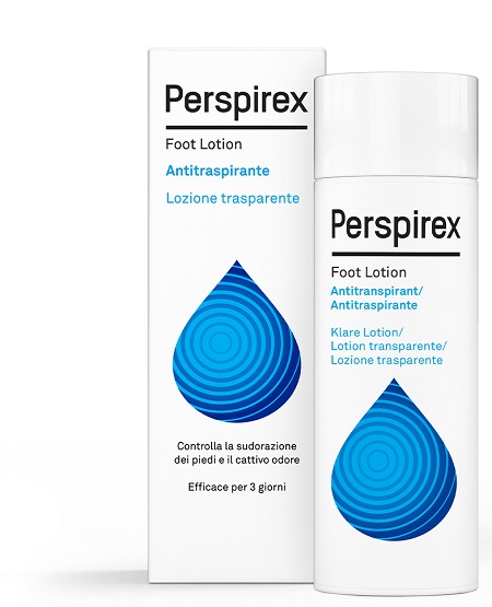 PERSPIREX FOOT LOTION ANTITRASPIRANTE LOZIONE TRASPARENTE SUDORAZIONE E CATTIVO ODORE PIEDI 100 ML - Farmacianumberone.it