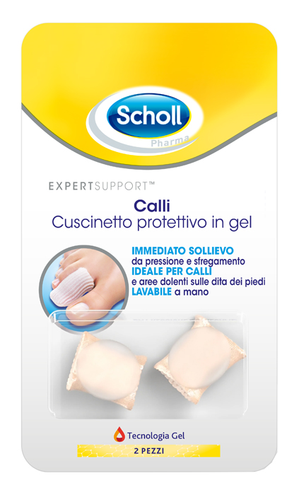 CUSCINETTI PROTETTIVI PER PIEDI CALLI SCHOLL GELACTIV 2 PEZZI - Farmacianumberone.it