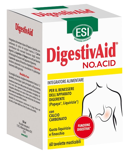 ESI DIGESTIVAID NO ACID 60 TAVOLETTE - Farmacianumberone.it