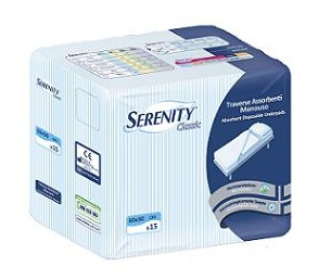 TRAVERSA SALVAMATERASSO PER INCONTINENZA SERENITY CLASSIC MISURA 60X90CM 15 PEZZI - Farmacianumberone.it