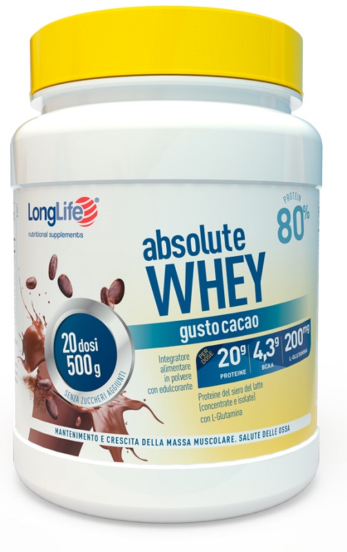 LONGLIFE ABSOLUTE WHEY CACAO - Farmacianumberone.it