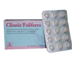 CLINNIX FOLIFERRO 30 COMPRESSE - Farmacianumberone.it