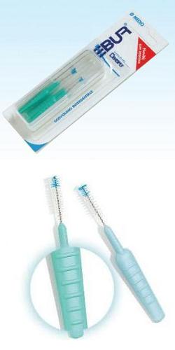 EBUR SCOVOLINO FINE CON MANICO IN ASTUCCIO TASCABILE 5 PEZZI - Farmacianumberone.it