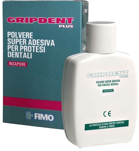 GRIPDENT PLUS POLVERE SUPER ADESIVA PER PROTESI DENTALI 40 G - Farmacianumberone.it