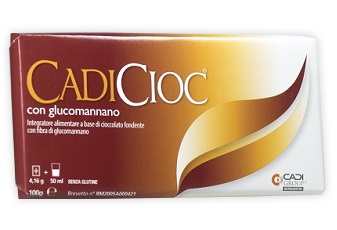 CADICIOC TAVOLETTA FONDENTE CON GLUCOMANNANO 100 G - Farmacianumberone.it