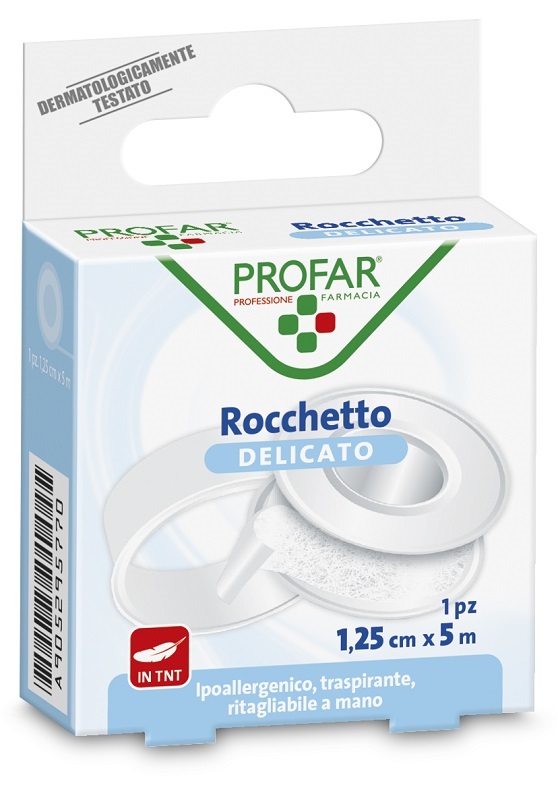 ROCCHETTO TESSUTO NON TESSUTO DELICATO 1,25 CM X 5 M PROFAR - Farmacianumberone.it