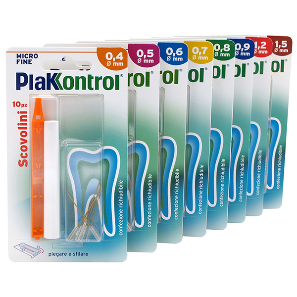 PLAKKONTROL MINIGRIP SCOVOLINO 0,5 MM 10 PEZZI - Farmacianumberone.it