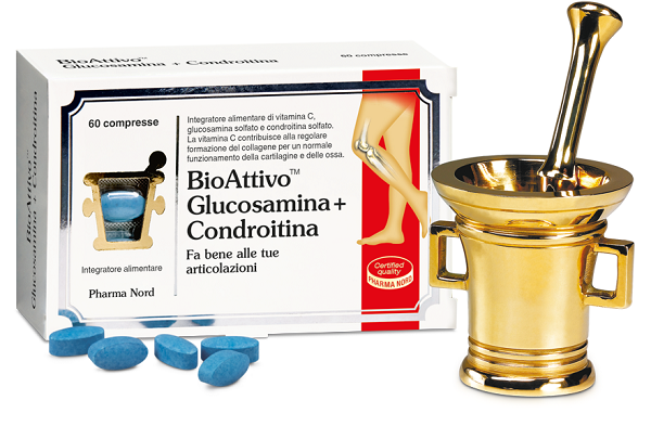 BIOATTIVO GLUCOSAMINA + CONDROITINA 60 COMPRESSE - Farmacianumberone.it