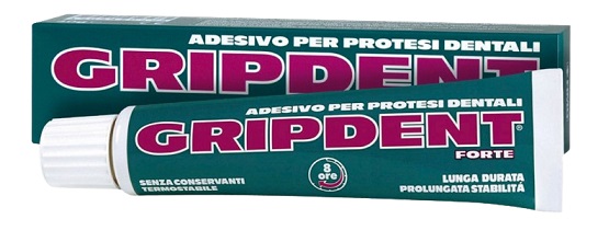 GRIPDENT FORTE ADESIVO PER PROTESI DENTARIA 40 G - Farmacianumberone.it