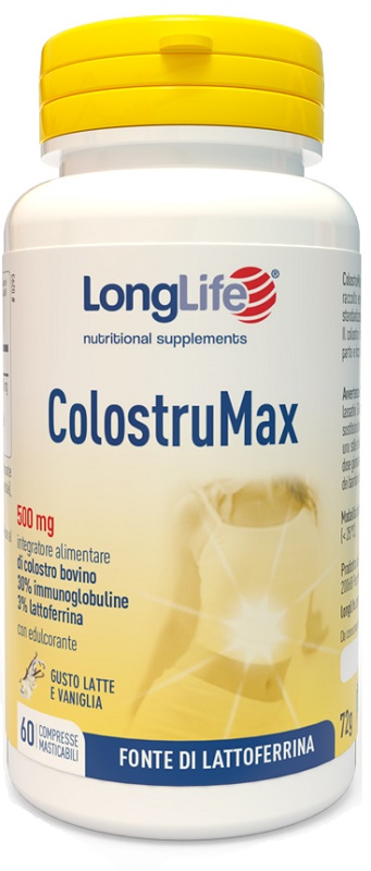 LONGLIFE COLOSTRUMAX 60 COMPRESSE MASTICABILI - Farmacianumberone.it
