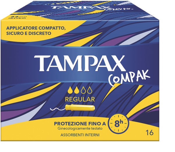 TAMPAX COMPAK REGULAR 16 PEZZI - Farmacianumberone.it