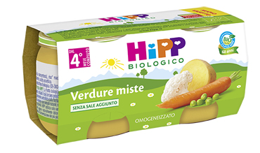 HIPP BIO HIPP BIO OMOGENEIZZATO VERDURE MISTE 2X80 G - Farmacianumberone.it
