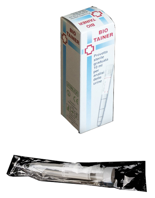 BIO TAINER PROVETTA STERILE PER URINA 10 ML - Farmacianumberone.it